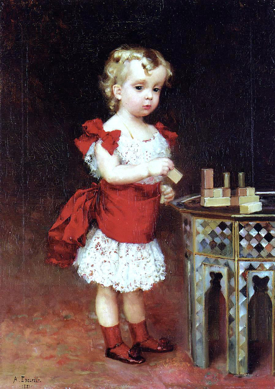  Albert Edelfelt Portrait of Grand Duke Andrei Vladimirovich as a Child - Hand Painted Oil Painting