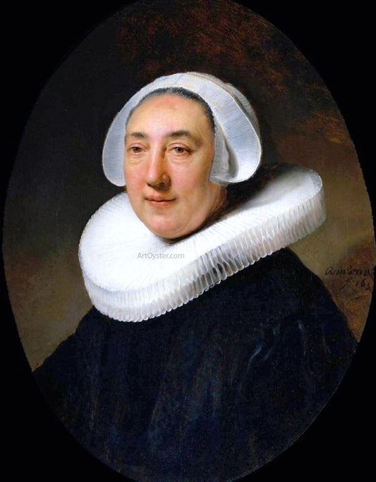  Rembrandt Van Rijn Portrait of Haesje van Cleyburgh - Hand Painted Oil Painting