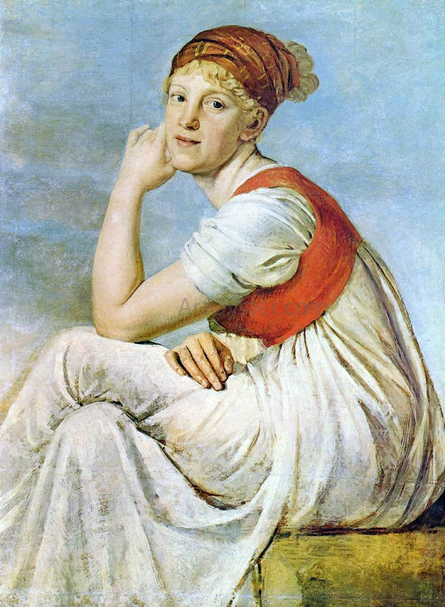  Christian Gottlieb Schick Portrait of Heinrike Dannecker - Hand Painted Oil Painting
