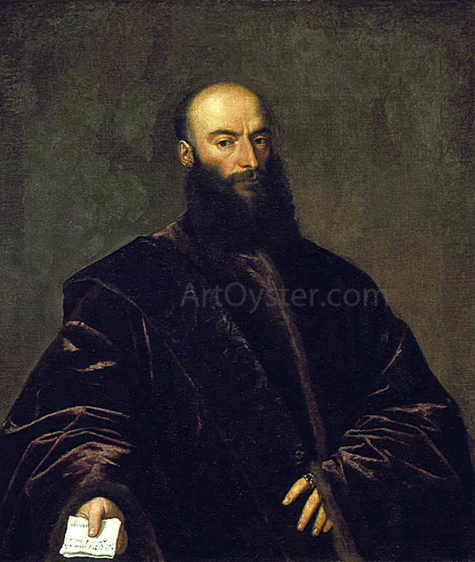  Titian Portrait of Jacopo (Giacomo) Dolfin - Hand Painted Oil Painting