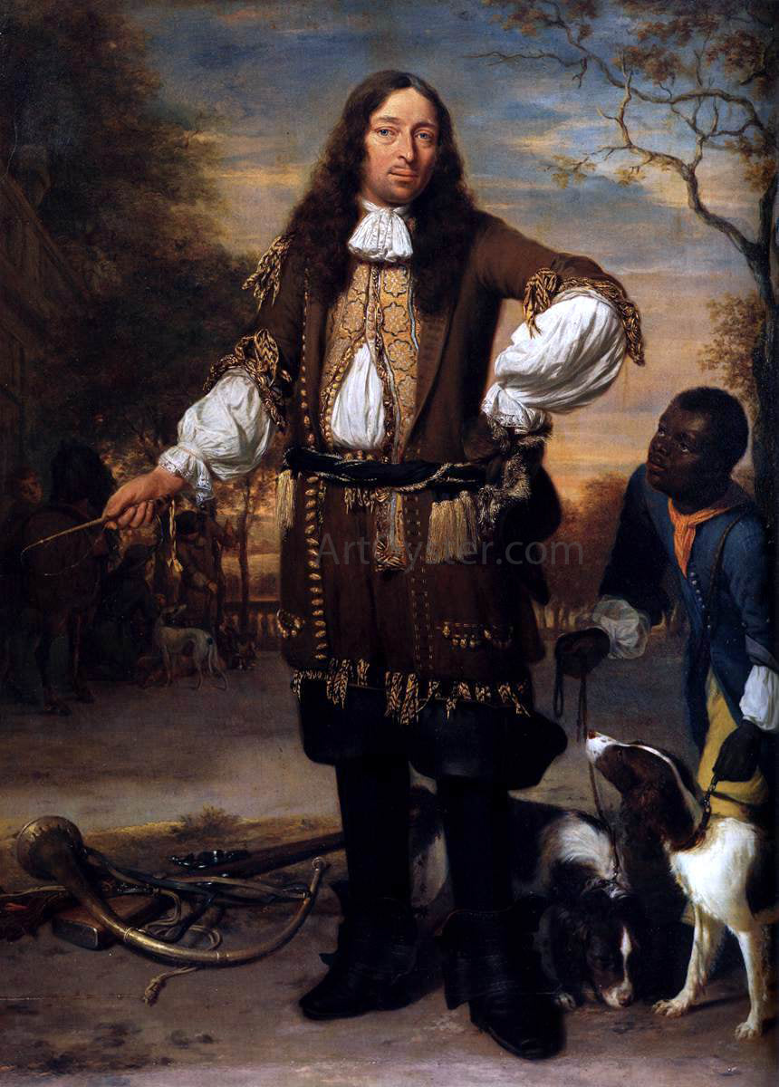  Johannes Verkolje Portrait of Johan de la Faille - Hand Painted Oil Painting