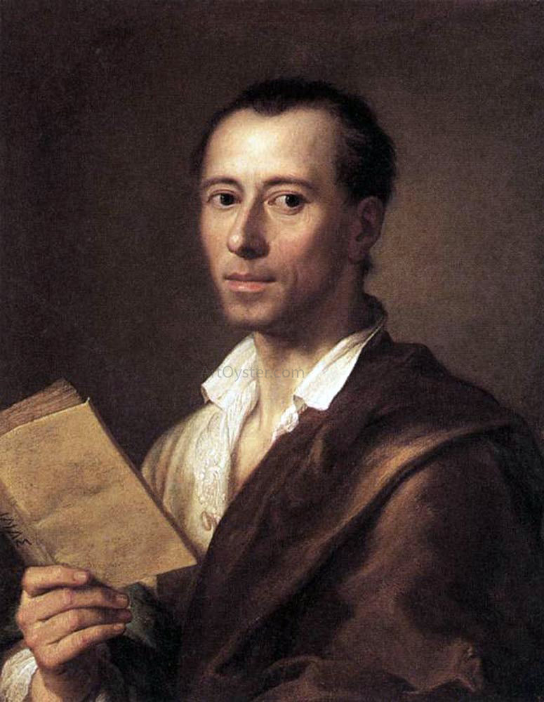  Anton Raphael Mengs Portrait of Johann Joachim Winckelman - Hand Painted Oil Painting