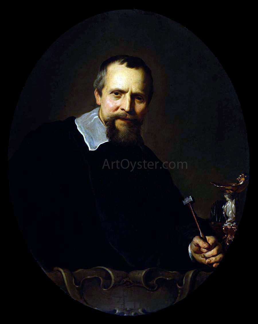  Jacob Adriaensz Backer Portrait of Johannes Lutma - Hand Painted Oil Painting