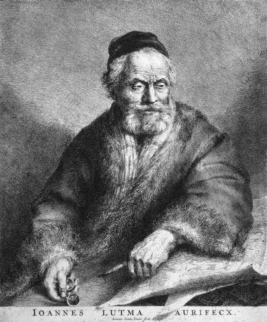 The Younger Johannes Lutma Portrait of Johannes Lutma the Elder - Hand Painted Oil Painting