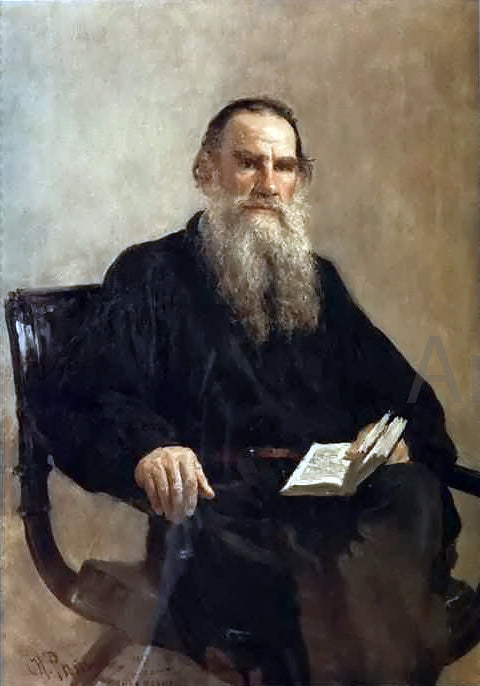  Ilya Repin Portrait of Leo Tolstoy - Hand Painted Oil Painting