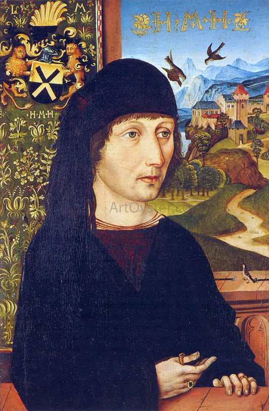  Michael Wolgemut Portrait of Levinus Memminger - Hand Painted Oil Painting