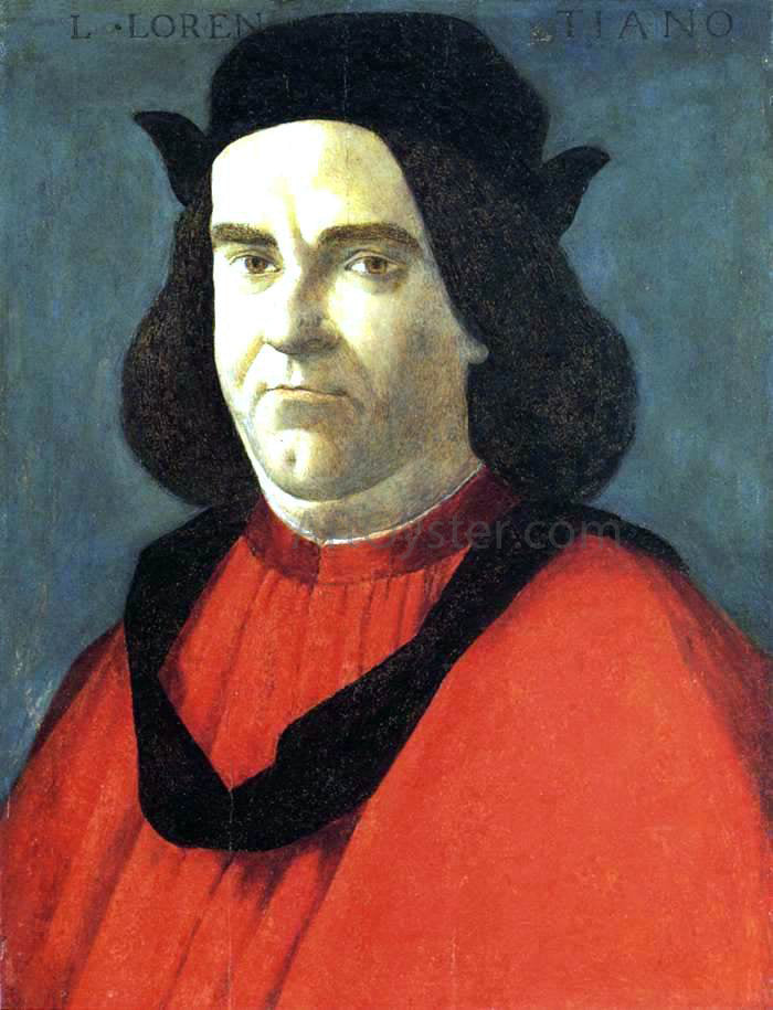 Sandro Botticelli Portrait of Lorenzo di Ser Piero Lorenzi - Hand Painted Oil Painting