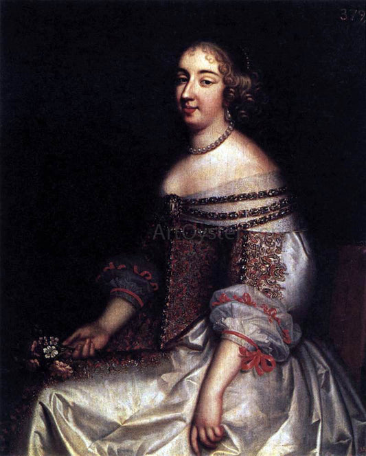  Charles Beaubrun Portrait of Mademoiselle de Montpensier - Hand Painted Oil Painting