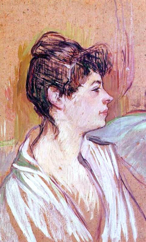  Henri De Toulouse-Lautrec Portrait of Marcelle - Hand Painted Oil Painting