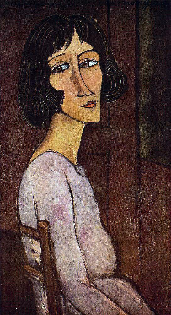  Amedeo Modigliani Portrait of Marguerite - Hand Painted Oil Painting