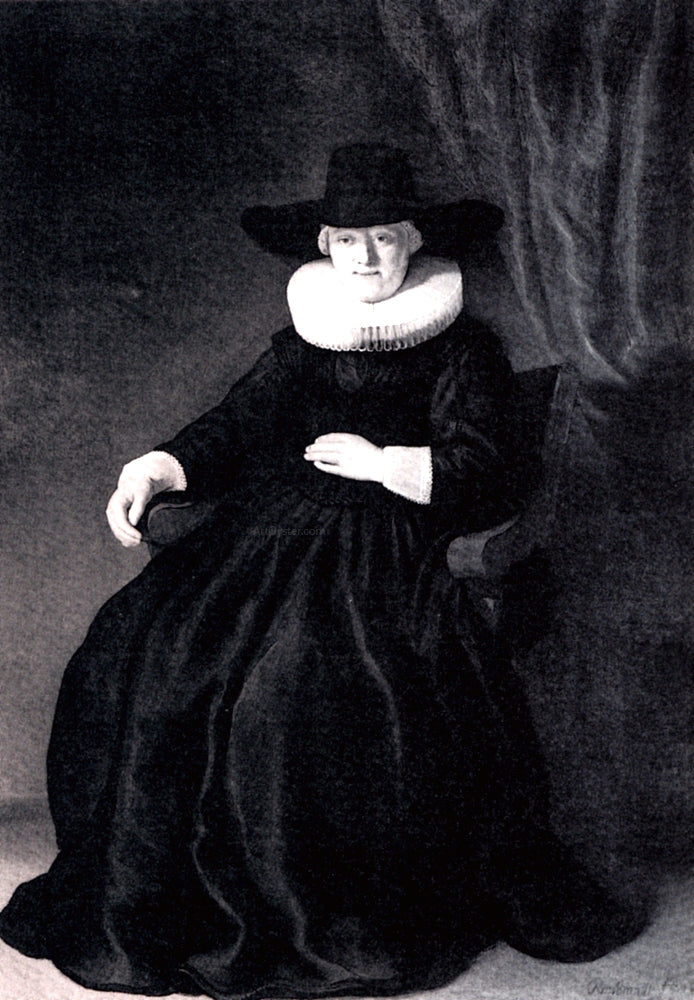  Rembrandt Van Rijn Portrait of Maria Bockenolle - Hand Painted Oil Painting