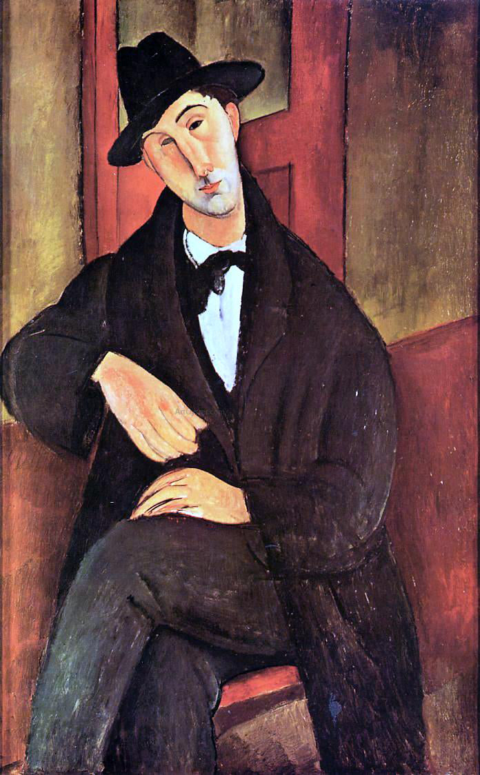  Amedeo Modigliani Portrait of Mario Varvogli - Hand Painted Oil Painting
