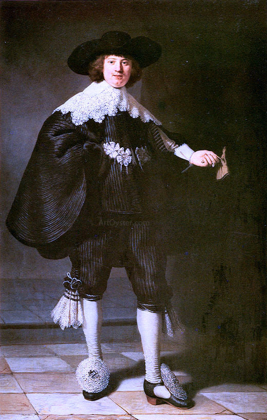  Rembrandt Van Rijn Portrait of Marten Soolmans - Hand Painted Oil Painting