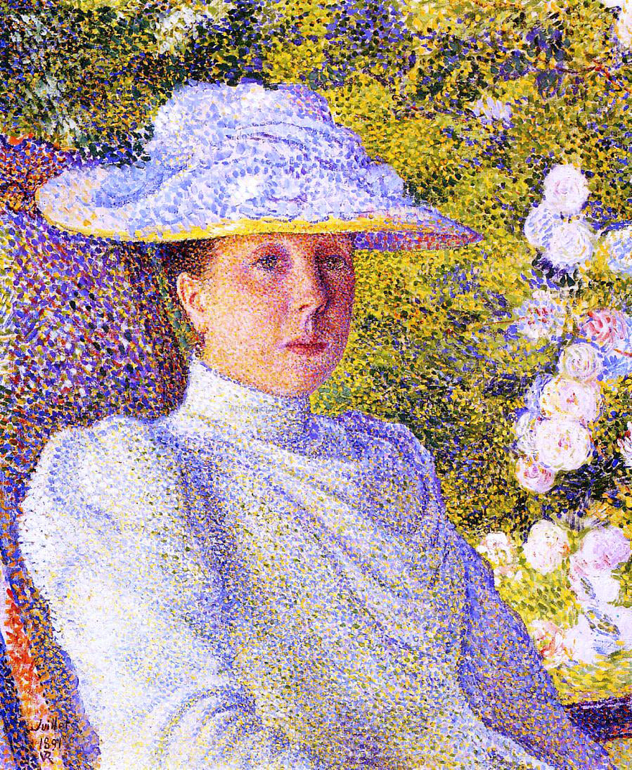  Theo Van Rysselberghe Portrait of Mathilde Vereeken - Hand Painted Oil Painting