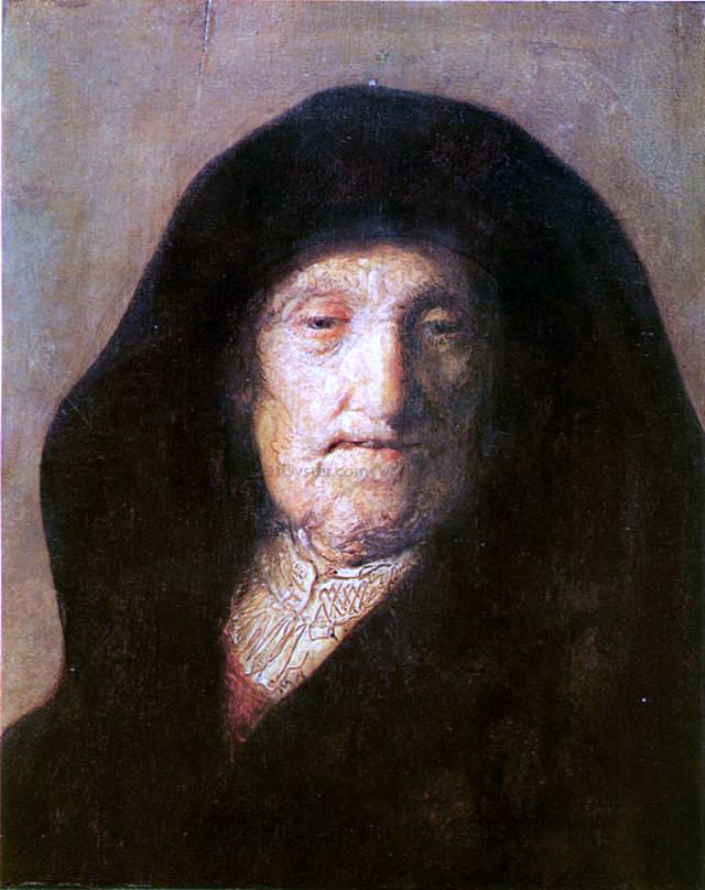  Rembrandt Van Rijn Portrait of Mother of Rembrandt - Hand Painted Oil Painting