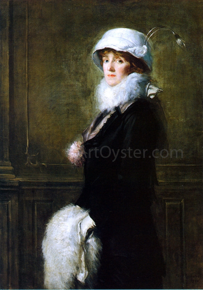  Albert Rosenthal Portrait of Mrs. H. Bryan Owsley, Philadelphia - Hand Painted Oil Painting