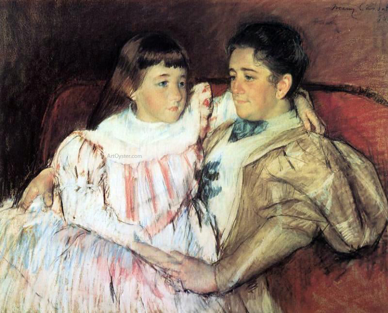  Mary Cassatt Portrait of Mrs Havemeyer and Her Daughter Electra - Hand Painted Oil Painting