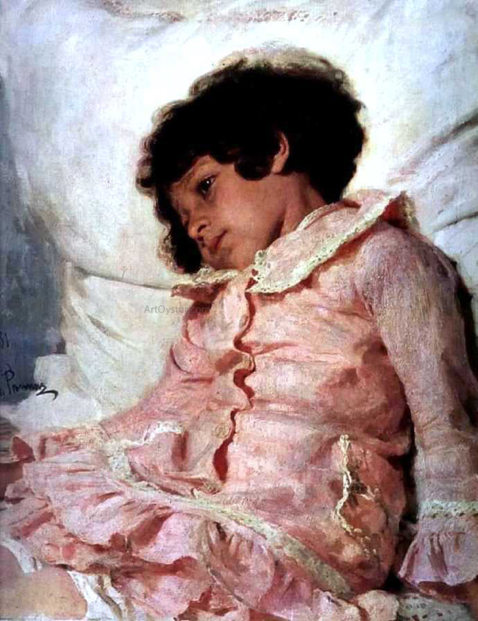  Ilia Efimovich Repin Portrait of Nadya Repina, the Artist's Daughter - Hand Painted Oil Painting