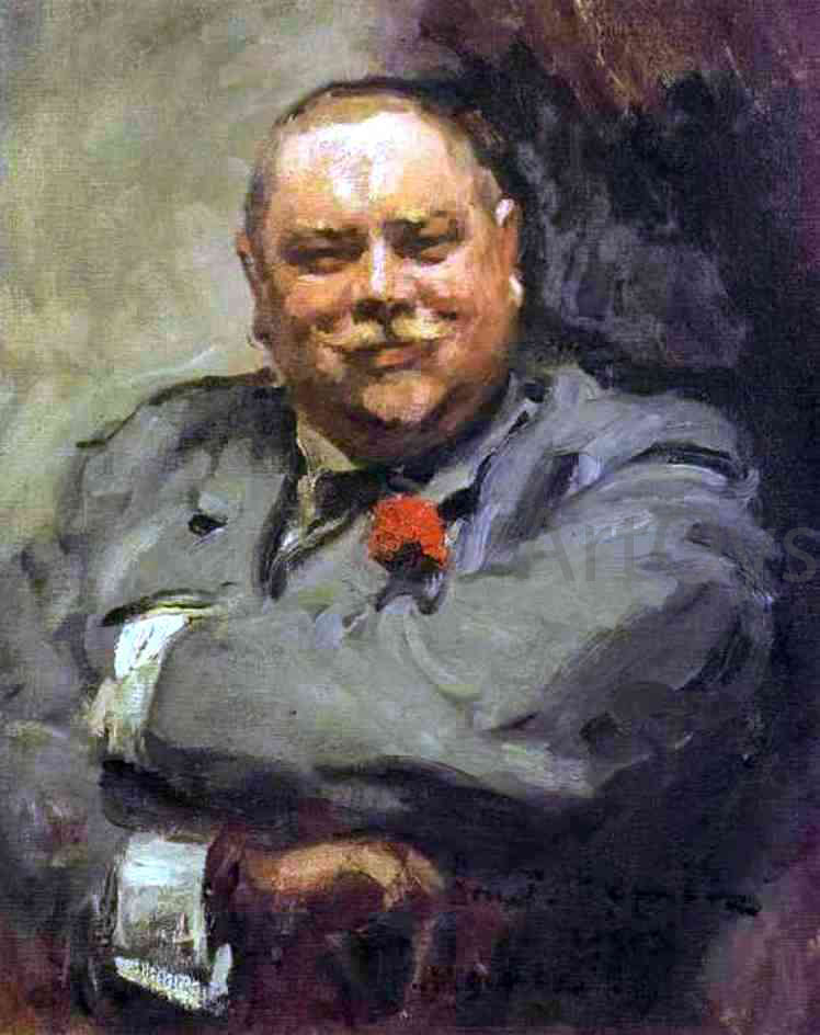  Constantin Alexeevich Korovin Portrait of Nikolay Chichagov - Hand Painted Oil Painting