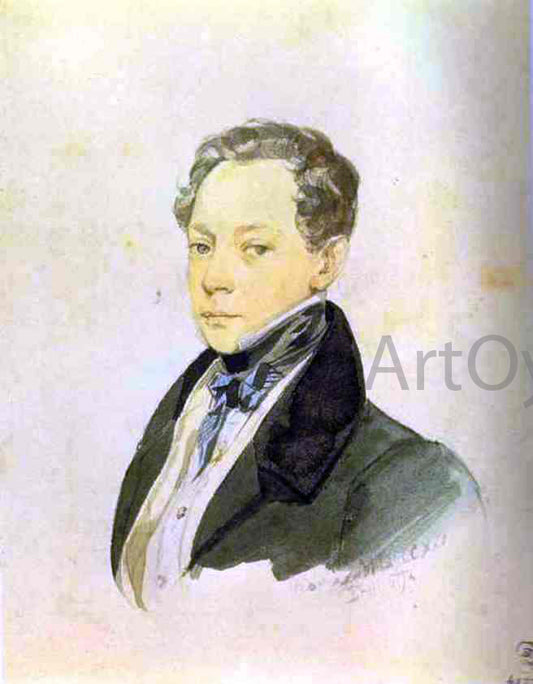  Karl Pavlovich Brulloff Portrait of P. V. Basin - Hand Painted Oil Painting