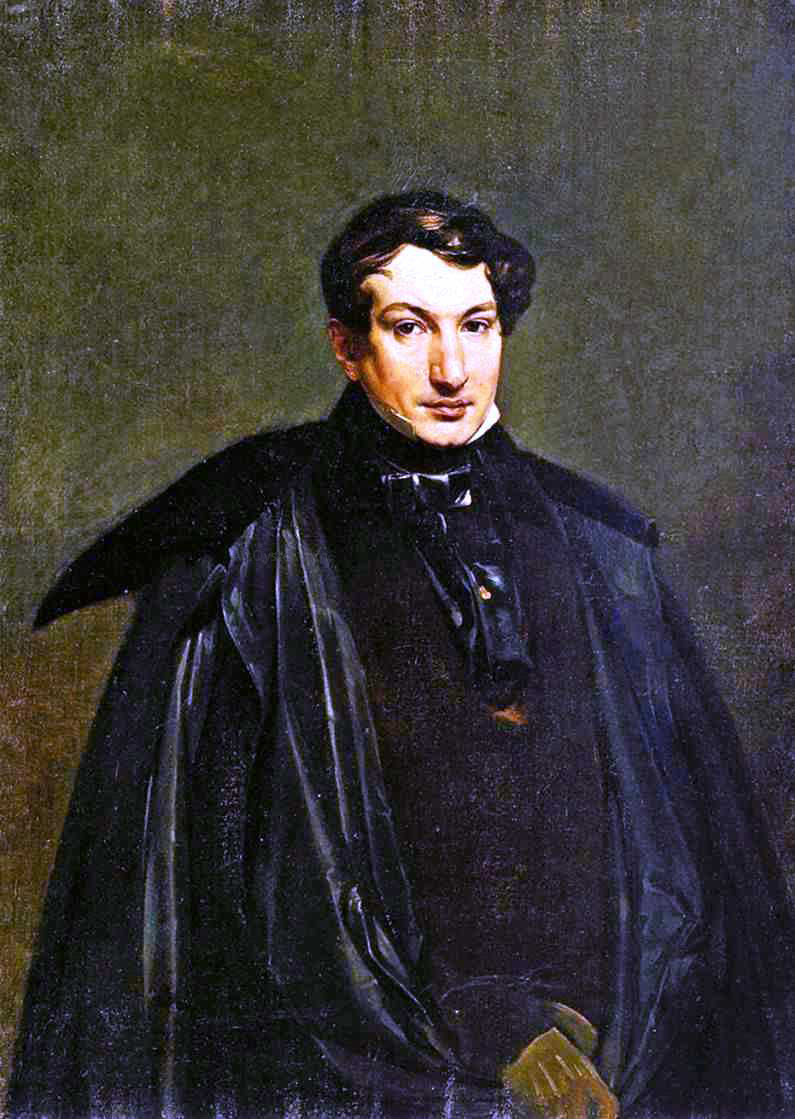  Karl Pavlovich Brulloff Portrait of P. V. Kukolnic - Hand Painted Oil Painting