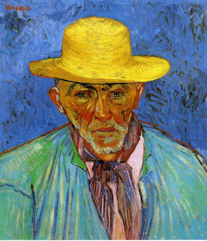  Vincent Van Gogh Portrait of Patience Escalier, Shepherd in Provence - Hand Painted Oil Painting