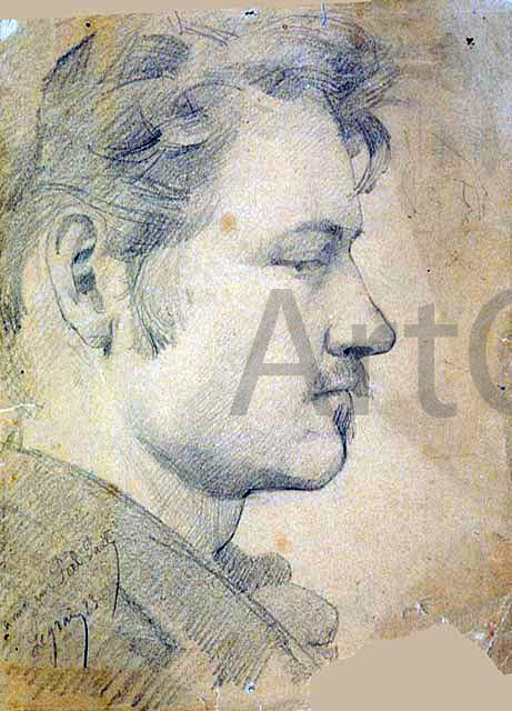  Paul Peel Portrait of Paul Peel - Hand Painted Oil Painting
