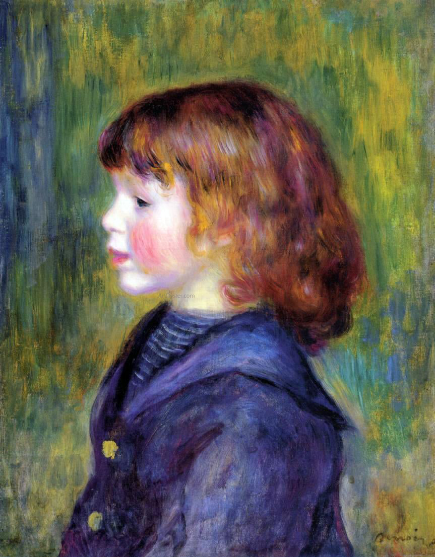  Pierre Auguste Renoir Portrait of Pierre Renoir in a Sailor Suit - Hand Painted Oil Painting