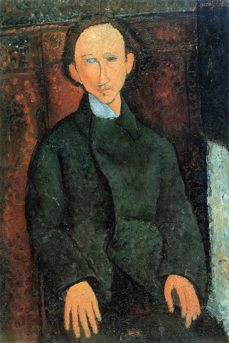  Amedeo Modigliani Portrait of Pinchus Kremenge - Hand Painted Oil Painting