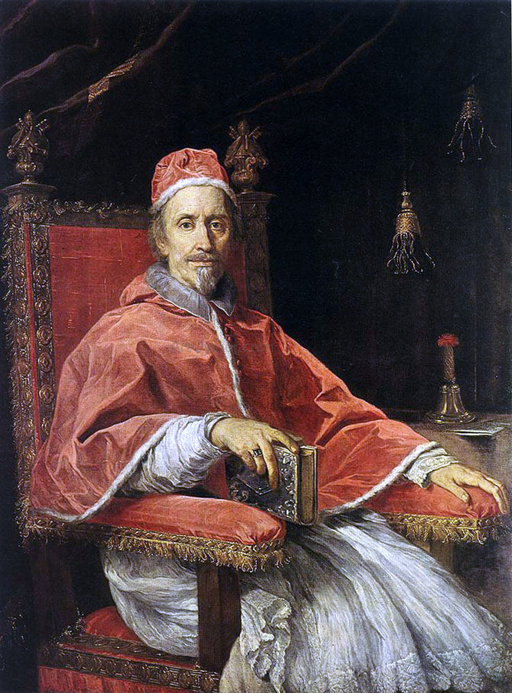  Carlo Maratti Portrait of Pope Clement IX - Hand Painted Oil Painting