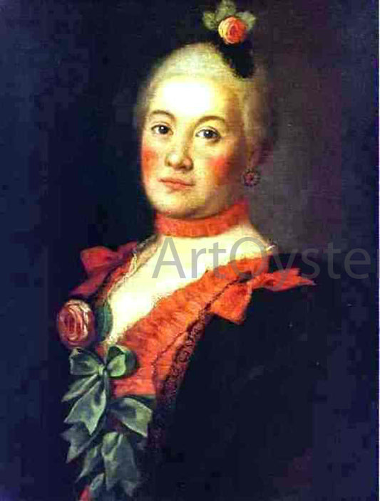  Alexey Petrovich Antropov Portrait of Princess T. A. Trubetzkaya - Hand Painted Oil Painting