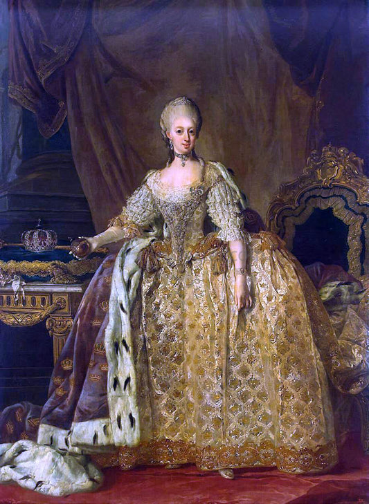  The Younger Lorentz Pasch Portrait of Queen Sophie-Magdalene - Hand Painted Oil Painting
