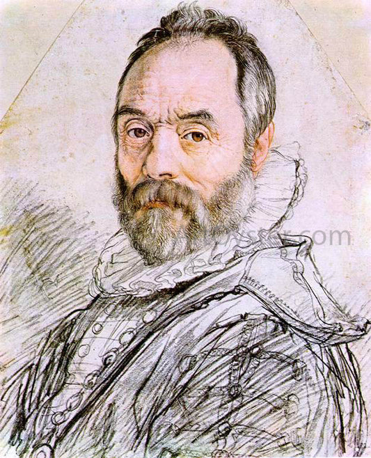  Hendrick Goltzius Portrait of Sculptor Giambologna - Hand Painted Oil Painting
