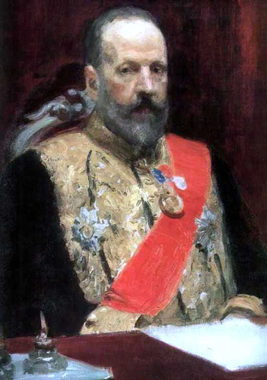  Ilia Efimovich Repin Portrait of Sergey Vitte (study) - Hand Painted Oil Painting