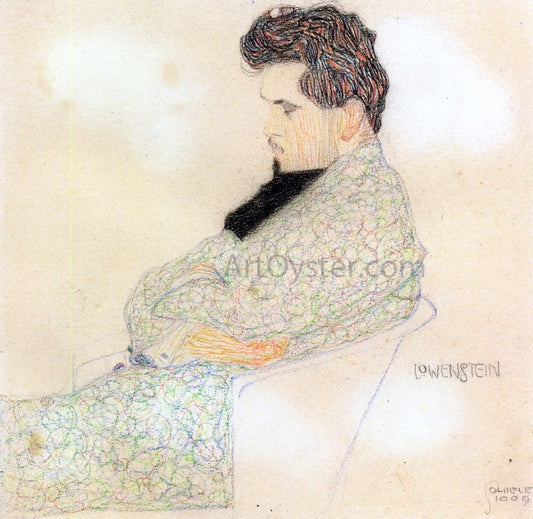  Egon Schiele Portrait of the Composer Arthur Lowenstein - Hand Painted Oil Painting
