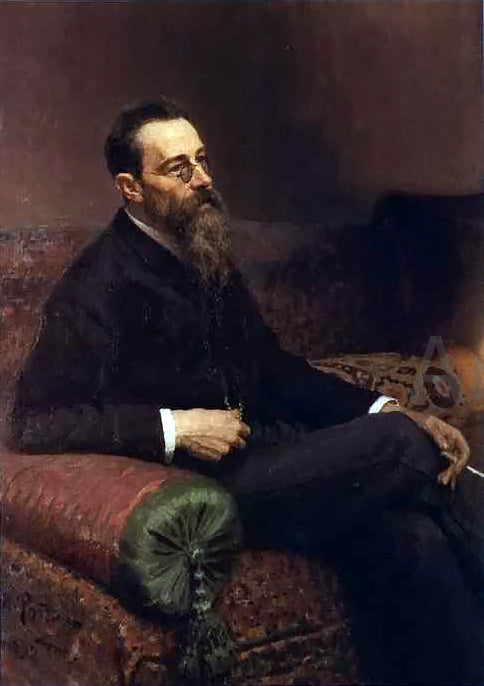  Ilya Repin Portrait of the Composer Nikolay Rymsky-Korsakov - Hand Painted Oil Painting