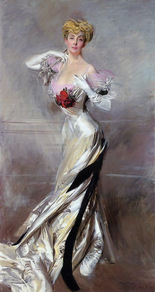 Giovanni Boldini Portrait of the Countess Zichy - Hand Painted Oil Painting
