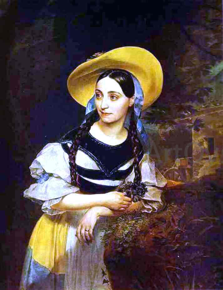  Karl Pavlovich Brulloff Portrait of the Italian Singer Fanny Persiani-Tacinardi - Hand Painted Oil Painting