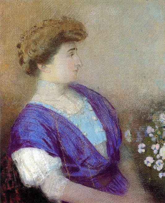  Odilon Redon Portrait of the Marquis de Gonet - Hand Painted Oil Painting