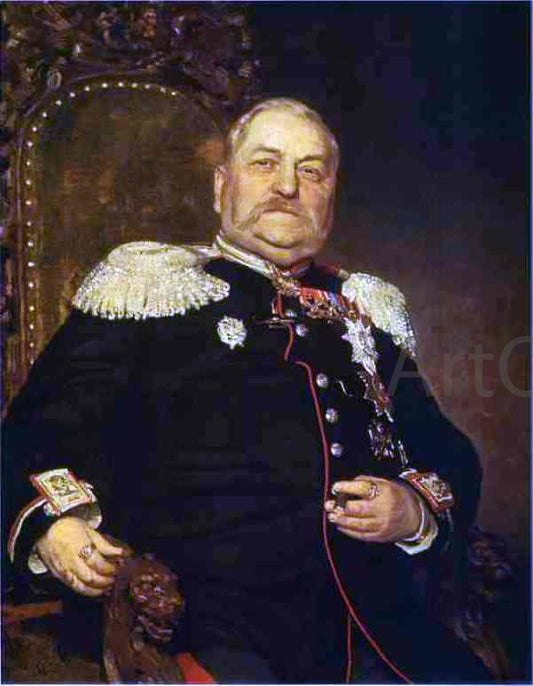  Ilia Efimovich Repin Portrait of the Military Engineer Andrey Delvig - Hand Painted Oil Painting