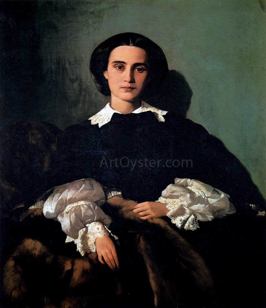  Antonio Puccinelli Portrait of the Noblewoman Marrocchi - Hand Painted Oil Painting