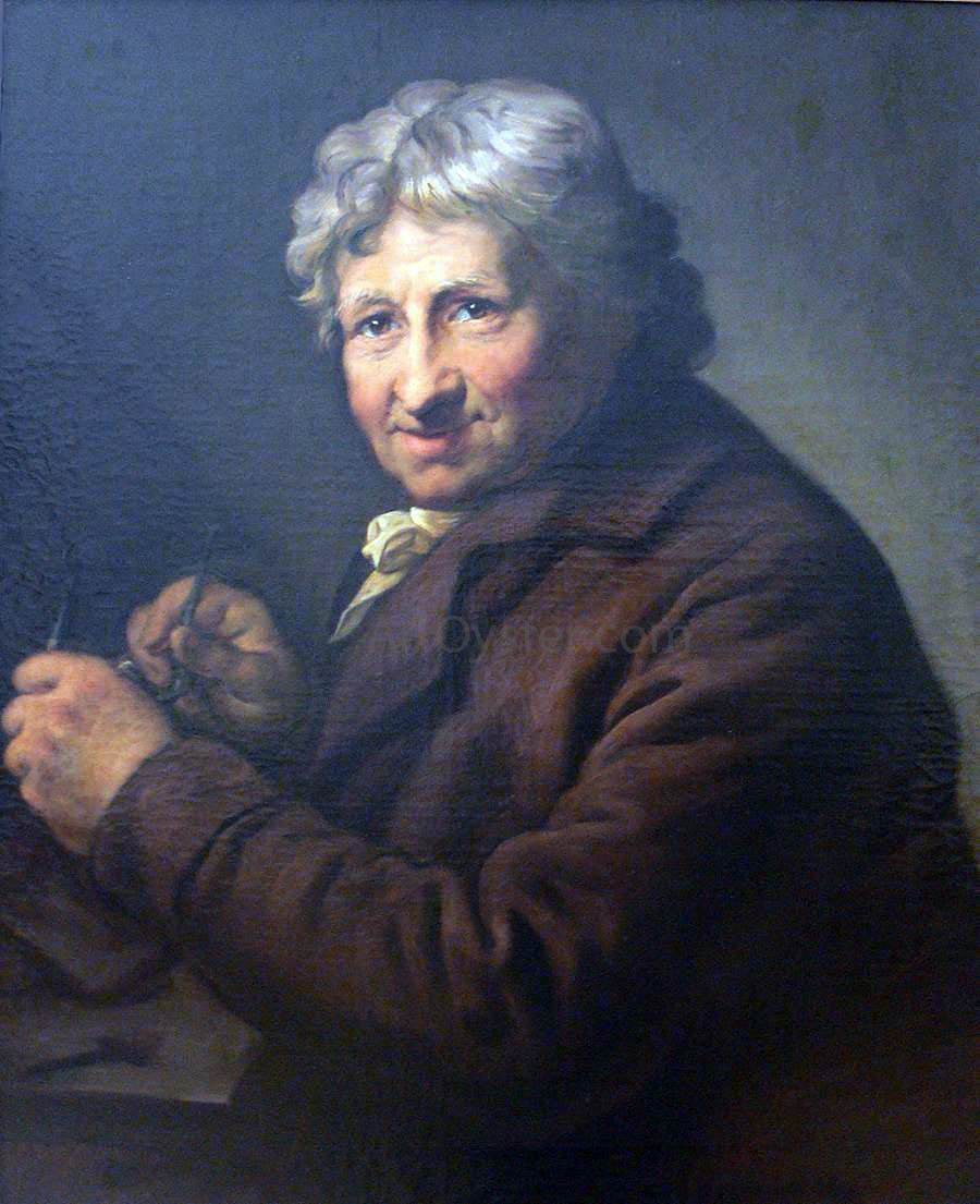  Anton Graff Portrait of the Painter Daniel Nikolaus Chodowiecki - Hand Painted Oil Painting