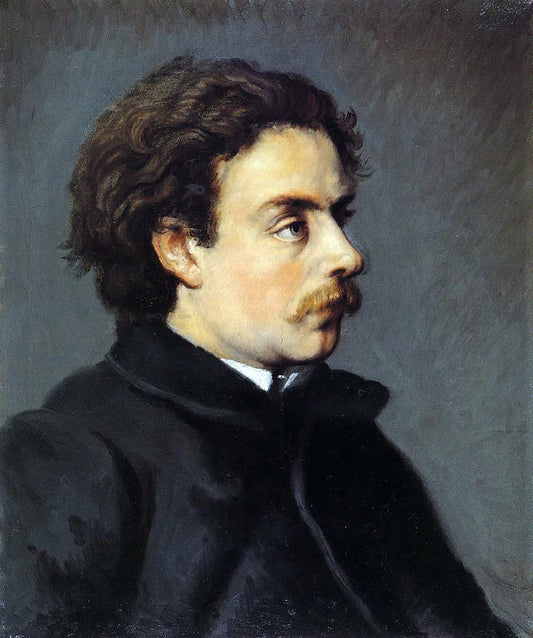  Jasper Francis Cropsey Portrait of the Painter Emile-Henri Laport (also known as A Bend in the River) - Hand Painted Oil Painting