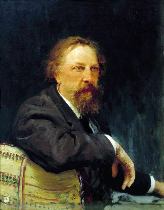  Ilia Efimovich Repin Portrait of the Writer Aleksey Konstantinovich Tolstoy - Hand Painted Oil Painting
