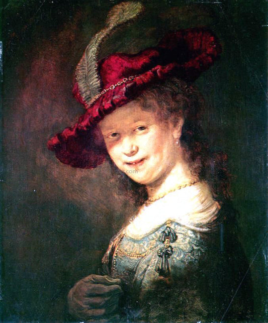  Rembrandt Van Rijn Portrait of the Young Saskia - Hand Painted Oil Painting