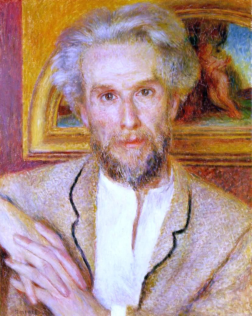  Pierre Auguste Renoir Portrait of Victor Chocquet - Hand Painted Oil Painting