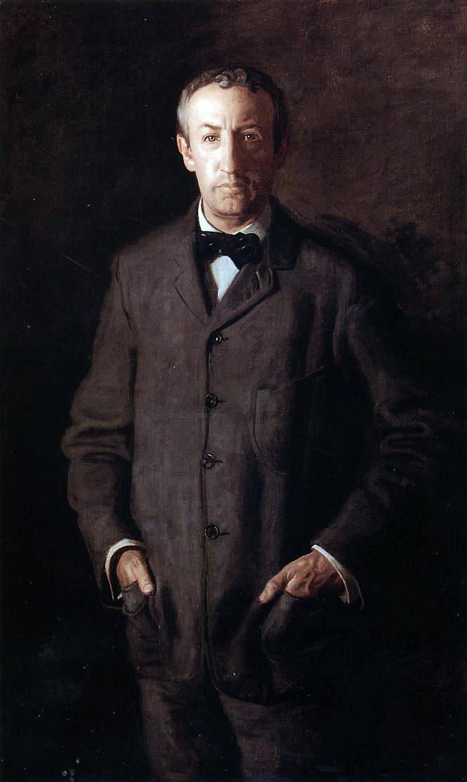  Thomas Eakins Portrait of William B. Kurtz - Hand Painted Oil Painting