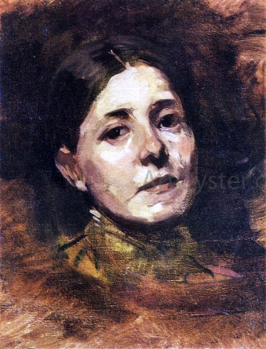  Frank Duveneck Portrait Sketch of Elizabeth Boott - Hand Painted Oil Painting
