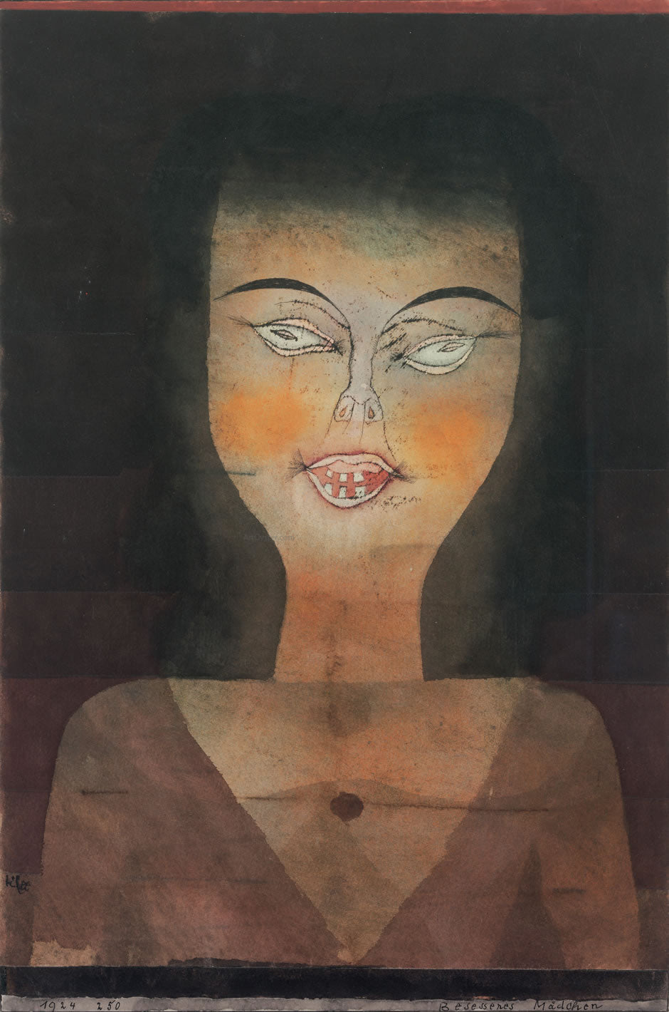  Paul Klee Possessed Girl - Hand Painted Oil Painting