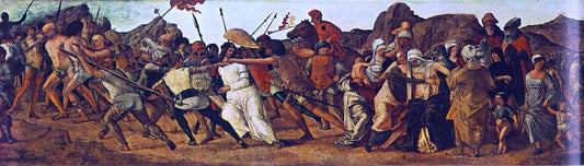  Ercole De' Roberti Predella of Stories of Christ: 3. Road to Calvary - Hand Painted Oil Painting